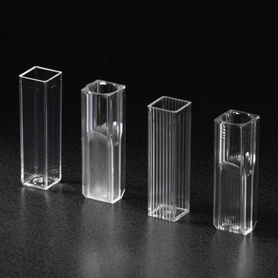 Cuvette, Spectrophotometer, Square, 4.5mL (10mm), PS, 2 Clear Sides, 100/Tray, 10 Trays/Unit