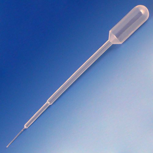 Transfer Pipet, 5mL, Fine Tip, 153mm, STERILE, Individually Wrapped, 100/Bag, 4 Bags/Unit 