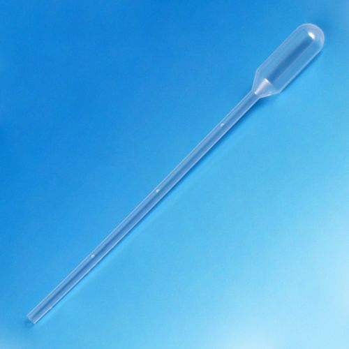 Transfer Pipet, 1.5mL, Pediatric, Graduated to 0.3mL, 115mm, STERILE, Individually Paper Peel Wrapped, 100/Bag, 5 Bags/Unit