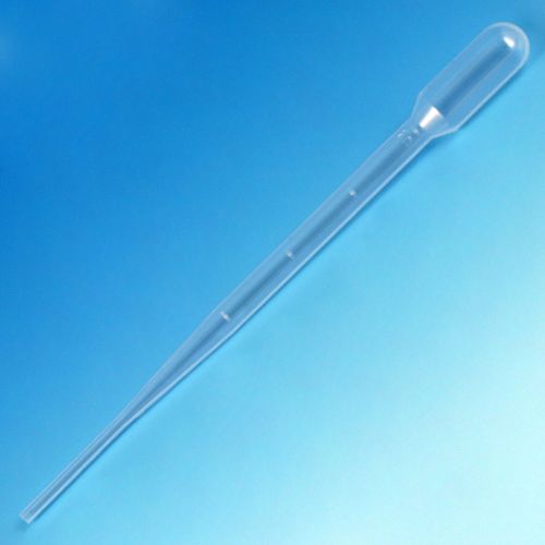 Transfer Pipet, 5.0mL, Blood Bank, Graduated to 2mL, 155mm, STERILE, Individually Wrapped, 100/Bag, 5 Bags/Unit