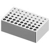 Block, used for 0.2mL, 0.5mL and 1.5/2mL tubes, 18 holes each size