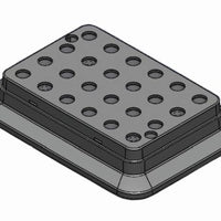 Block, used for 0.5mL tubes, 24 holes