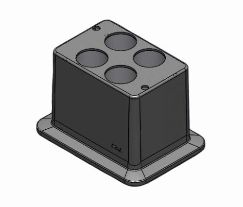 Block, used for 50mL tubes, 4 holes
