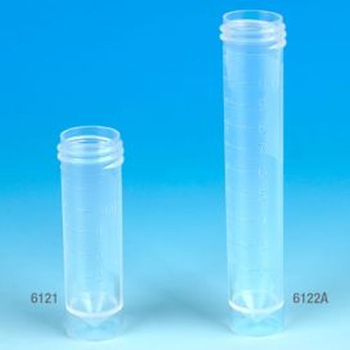 Transport Tube, 5mL, No Cap, PP, Conical Bottom, Self-Standing, Molded Graduations