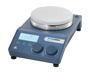 SCILOGEX MS-H-ProT Circular LCD Digital Magnetic Hotplate Stirrer, ceramic plate, 110V, 50/60Hz, US Plug